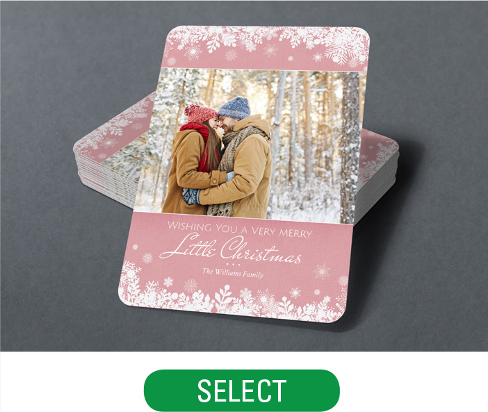 Rounded Holiday Card - 14